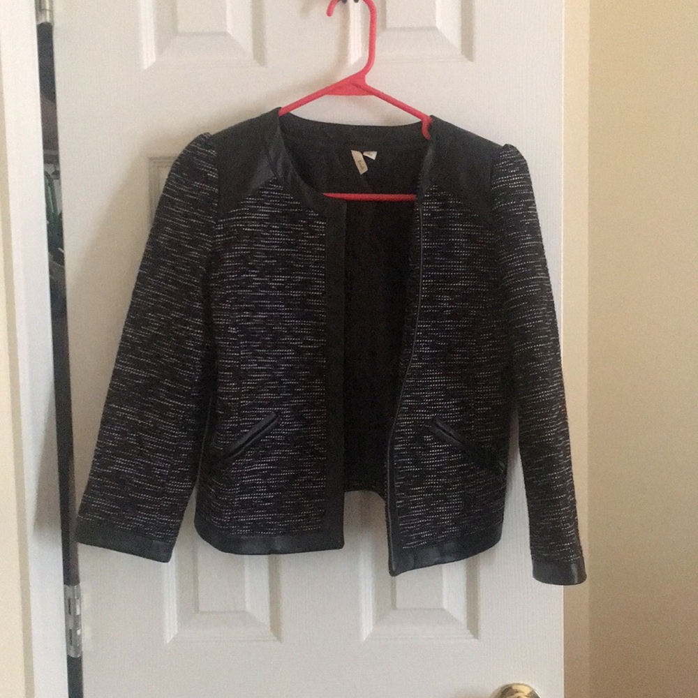 Nordstrom black bomber blazer